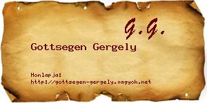 Gottsegen Gergely névjegykártya